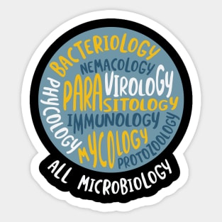 Microbiology Fields of Research Sticker